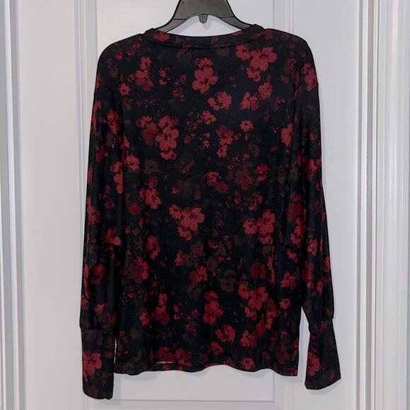 ⚡️ 3 for $30 ⚡️ Simply Vera Vera Wang Floral Sweater - Picture 5 of 8